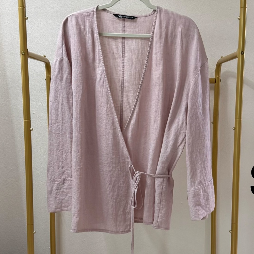 Zara Light Pink Wrap Camisole